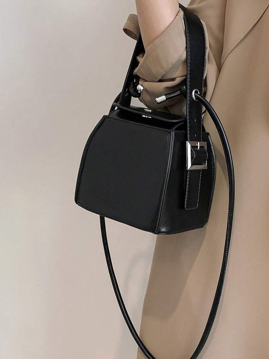 Bolso caja minimalista - Negro - Ver 1