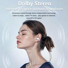 2-In-1 Clip-On & In-Ear Wireless Earbuds For Couples, 2 Pairs TWS Headphones, 30-Hour Battery Life, Hi-Fi Stereo, Digital Display, Sports Earphones Compatible With All Phones, Couple Gift - View 7