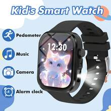 1 buah Jam Tangan Pintar Anak Unisex dengan Tali Silikon Lembut, Layar Sentuh Besar, Dilengkapi Kamera, Stopwatch, dan Fungsi Kalender, Gaya Sporty, Cocok untuk Pemakaian Sehari-hari, Hadiah untuk Anak-anak - MultiWarna - View 14