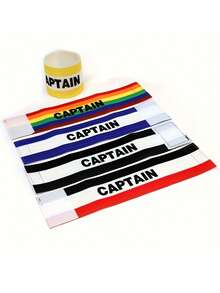 Adjustable Hook And Loop Captain Armband, Multi-Color Elastic Football Captain Armband, Suitable For Team Sports - Multicolor - View 8