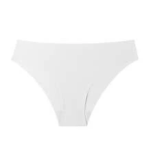 Women's Ice Silk Seamless Panties, Invisible Underwire, Breathable, Multicolored, European-American - White - View 1
