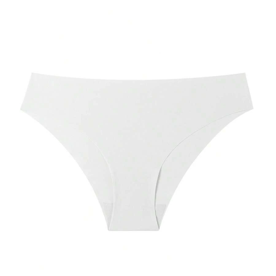 Women's Ice Silk Seamless Panties, Invisible Underwire, Breathable, Multicolored, European-American - White - View 1