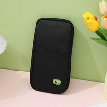 Multifunctional Travel Passport Holder, With Zipper, ID & Bank Card Slots, Phone Compartment - Multicolor - View 12
