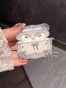 1pc Silver Resin Bow Charm Compatible With Apple - Multicolor - View 2