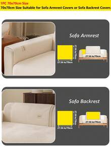 1PC Linen-Like Pet-Resistant Non-Slip Sofa Cushion, Label-Decorated Simple Style Mat, Four-Season Universal Machine-Washable Sofa Protector Cover. - Multiple Styles 1 - View 39
