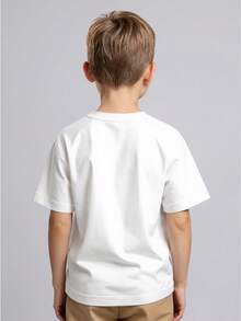 Camiseta de manga corta para niño, estilo retro, con estampado de un coche clásico de la , diseño único y moderno, cómoda y agradable al tacto. - Gris - Ver 10
