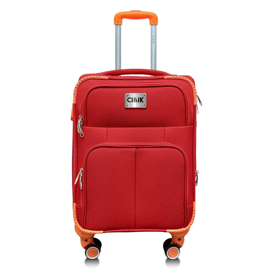 Maleta Cabina Equipaje De Mano 10kg Con Candado 18 Pulgada - Burdeos - Ver 1