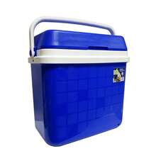 Portable Cooler 16L 25L 32L, Durable Plastic Body, Thermal Insulation, Lid With Reliable Locking Mechanism, Reinforced Handle, Compact Dimensions, Lightweight For Storing In The Car During Trips And Outdoor Activities - 藍色 - 查看 9