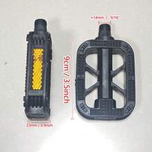 1 Pasang Pedal Sepeda, Ulir Pemasangan 9/16'', Ukuran 9cm*6.5cm, Cocok Untuk Sebagian Besar Sepeda - Hitam - View 9