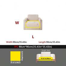 1PC Linen-Like Pet-Resistant Non-Slip Sofa Cushion, Label-Decorated Simple Style Mat, Four-Season Universal Machine-Washable Sofa Protector Cover. - Multiple Styles 1 - View 15