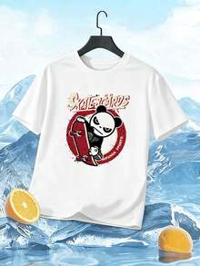 Men Plus Size T-Shirts - White - View 2