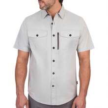 Coleman Men's Short Sleeve Stretch Ripstop Utility Shirt - Button Down Outdoor Work Shirts For Men Variant 3 - High Rise - View 1