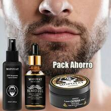 Beard & Mustache Care - Beard Cream + Beard Liquid + Beard Spray - View 3