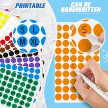 700 PCS Colorful Dot Stickers (70 Stickers Per Sheet) Round Color Coding Labels, 16 Random Color Styles Color Coding Label Stickers, Suitable For Office School Supplies - Set - View 11