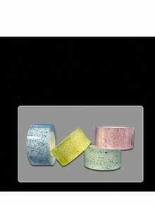 1pc Transparent Colorful Nano Double-Sided Adhesive Tape PET Glitter Powder Hook And Loop Roll Bubble Blowing No-Trace Glue - Multicolor - View 9