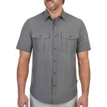 Coleman Mens UPF 40+ Ultra Lightweight Quick Dry Short Sleeve Guide Shirt Outdoor For Fishing Hiking Camping Variant 5 - 煙燻珍珠 - 查看 1