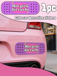 1 Stück Hot Girls Hit Curbs Auto Pflaster | Lustiger Stoßstangenaufkleber, süße Autoaufkleber, exquisite Autoaufkleber, geeignet für Autos, Computer, Fahrräder - Hot Girl Patch - Übersicht 1