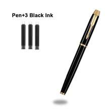 Premium Black Metal Pen – A High-End Gift For Business Meetings; A Smooth-Writing, Unisex Fountain Pen; Suitable For Students, Teachers, And Office Use; Takes Replaceable Ink Cartridges - Fountain Pen - View 10
