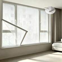 White Semi-Transparent Window Curtain, Enhanced Mosquito Net, Insect-Proof Window Door Curtain Mesh, Mesh Window Screen, Self-Adhesive Design, Easy To Install Without Drilling Holes; Available In Various Sizes. - Screen Windows - View 41