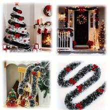 2pcs Unlit Artificial Wreath Set With Red Bow And Dark Green Snowflake Decor, High-Quality Soft Green Holiday Decoration, Suitable For Indoor Or Outdoor, Perfect For Fireplace, Stairs And Christmas Overall Decor - View 10