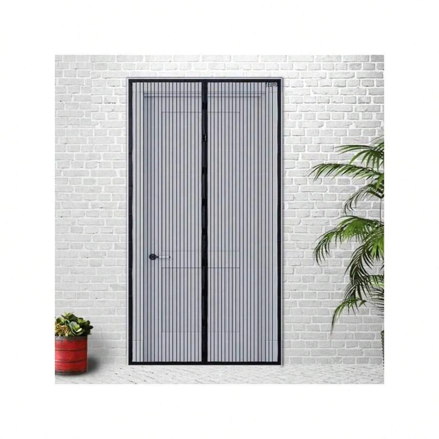 210cm Self-Closing Magnetic Mosquito Net For Summer, Invisible Door Mesh, Insect And Fly Proof Curtain - Multicolor - View 1