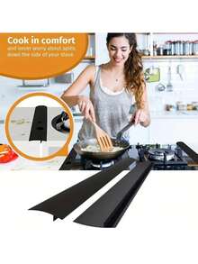 1pc Trimmable Size | Home Countertop Gap Sealing Strip, Oil-Resistant, Heat-Insulating, Dust-Proof, Multi-Functional, Suitable For Kitchen Stove Countertop Storage And Organization, Daily Home Use Essential, Waterproof, Stain-Resistant, Easy To Clean, High Elasticity, Heat-Resistant Silicone Material, Home Kitchen And Bathroom Stove Accessories - View 2
