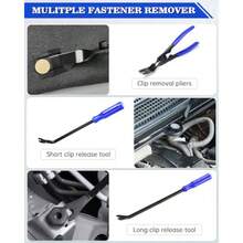 2026NEW19Pcs Trim Removal Tool, Car Panel Dashboard Door Audio Trim Removal Tool Kit, Auto Clip Pliers Fastener Remover Set, Plastic Pry Tool, Automotive Upholstery Removal Kit - Blue - View 5