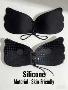 1pc Push-Up Bra, Invisible Bra For Small Chest, Breast Enhancing Bra. Suitable For Backless And Strapless Dresses And Daily Wear. - Black - View 7