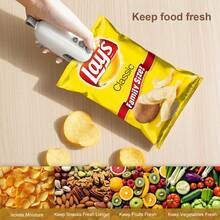 Portable Mini Sealing Machine, Food Storage Sealing Machine, Dual Functions Of Sealing And Opening, Type-C, Compact And Portable, Built-In Magnetic, Suitable For All Kinds Of Food Snack Bags, Suitable For Families, Outdoor Camping, Travel. - View 1