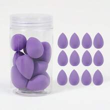 12 piezas de esponjas de maquillaje mini, esponjas super suaves no absorbentes de uso dual húmedo & seco, borlas de polvo - Multicolor - Ver 19