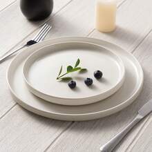 Richmount Dinner Set For 4/6, 12/18 Pieces Modern Porcelain Plates And Bowls Set, Dinnerware Sets Chip Resistant, Microwave & Dishwasher, Ceramic Dish Set Service For 4/6 - White - View 8