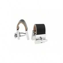 1 Piece Cufflinks, Decorative Shirt Sleeve Accessory For Wedding Business Party Formal Occasions - Multicolor - View 4