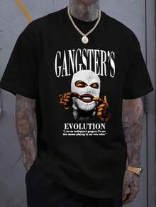 Herren-T-Shirt - Entspanntes Design, bequemer und luftiger Polyesterstoff, Rundhalsausschnitt und kurze Ärmel für den täglichen Sommergebrauch. - Schwarz - Übersicht 1