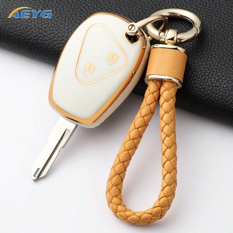 For Renault Trafic Clio Duster Logan Dacia Sandero For Niss An Terrano Almera Fashion TPU Car Key Case Cover Protector Keychain - Renault D Model - View 1
