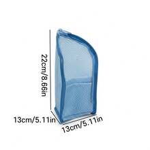 Compact Thickened Mesh Makeup Bag Large Capacity Octagonal Toiletry Organizer Portable Small Item Storage Pouch Minimalist Cosmetic Travel Case For Women Girl Friends Mom Holiday Gifts Home Essentials - Pink - View 10