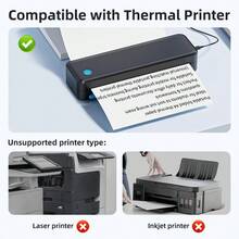 A4 Foldable Thermal Printing Paper, 210x297mm Quick-Dry Inkless Thermal Paper, Black Mark Positioning Continuous Printing, Easy To Tear, Multi-Purpose For Printing Student Assignments, Image Files, Contracts, Compatible With M08F And More Portable Printers - 200 Sheets - View 4