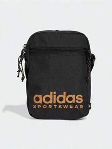 Adidas 阿迪達斯男包女包2025新款運動肩背包時尚戶外出行休閒包情侶斜挎包 - 黑色 - 查看 1