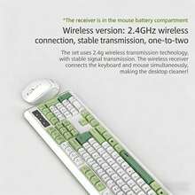 Acer Wireless Keyboard And Mouse Set. Easy To Use, Quiet Office Work, Membrane Keyboard, Good Typing Feel, Desktop Computer Dedicated Keyboard And Mouse. - View 6
