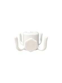1/2/4件可調節4爪沙灘傘掛鉤，耐用ABS塑料材質，藍色、綠色、白色和橙色可選，可掛毛巾、衣物、包包和相機，適用於沙灘傘和露營 - 彩色 - 查看 12