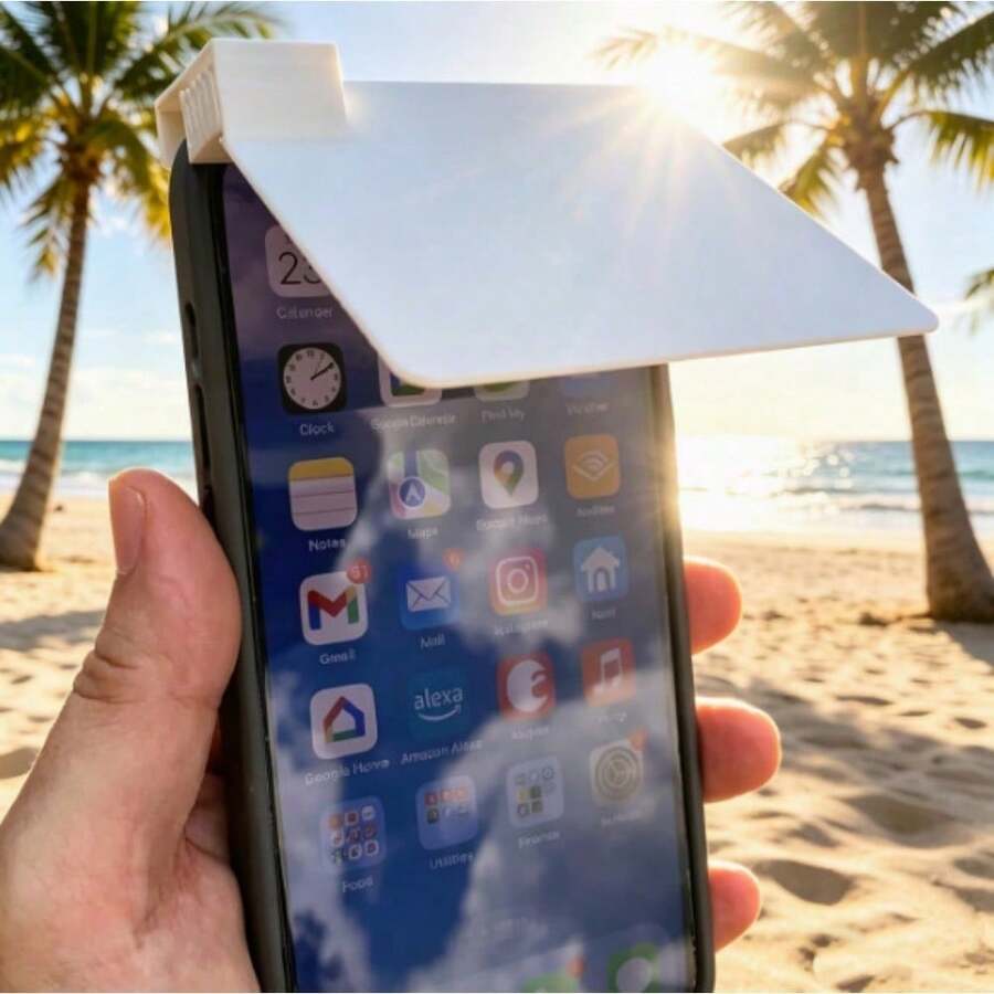 1pc Phone Sun Shade, Practical Accessory Designed To Enhance Screen Visibility Under Strong Light, Effectively Reduce Sunlight Glare, Allowing Users To Clearly View The Screen Even Under Direct Sunlight - Multicolor - View 1
