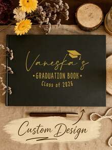 2026 Graduation Customized Guestbook - Personalized University/High School Graduation Party Decor, Customized Guestbook, 2026 Graduation Wishes & Advice Memorial Album - Graduation Album - View 1
