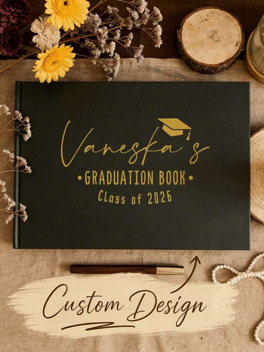 2026 Graduation Customized Guestbook - Personalized University/High School Graduation Party Decor, Customized Guestbook, 2026 Graduation Wishes & Advice Memorial Album - Graduation Album - View 1