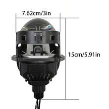 最新 Z50S 升級版 3 英吋三色投影透鏡 LED 車頭燈，低燈 40W 高燈 50W，白光/黃光/暖白光，無損安裝汽車大燈 2 件/組 - Z50S - 查看 11