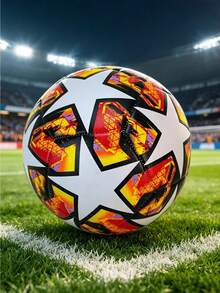 1pc Size 5 Football For Team Sports, Suitable For Adults, Students, Youth Training, PU Material Multi-Color Football, Beach, Grass, Concrete, Indoor And Outdoor Universal Football - Multicolor - View 9