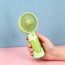 Mini ventilador portátil en forma de flor, regalo ideal para mujer en verano - A - Ver 3