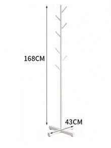 Floor Standing Metal Coat Rack, Tree-Shaped Hooks, Easy Installation, Lightweight And Durable. Suitable For Entryway, Living Room, Bedroom, Can Hang Clothes And Hats. - Random Color - View 13