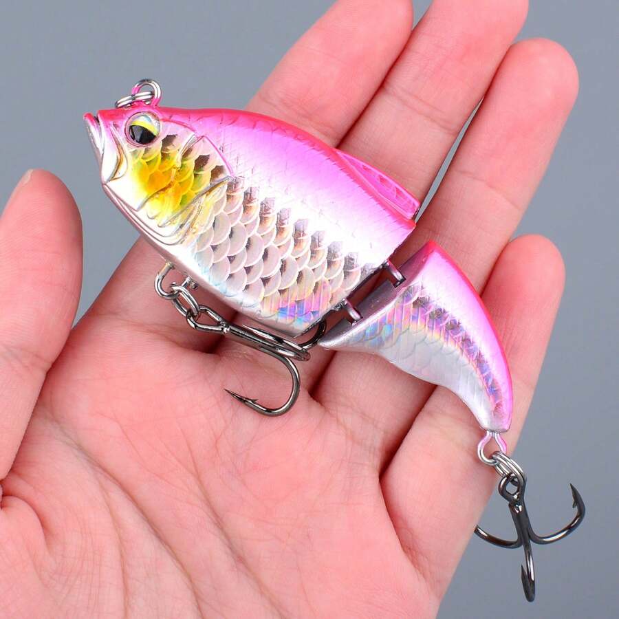 Large Jointed Floating Hard Lure, Artificial Hard Bait, Used As A Bass Lure For Predator Trout, Wobbler - Default - View 1