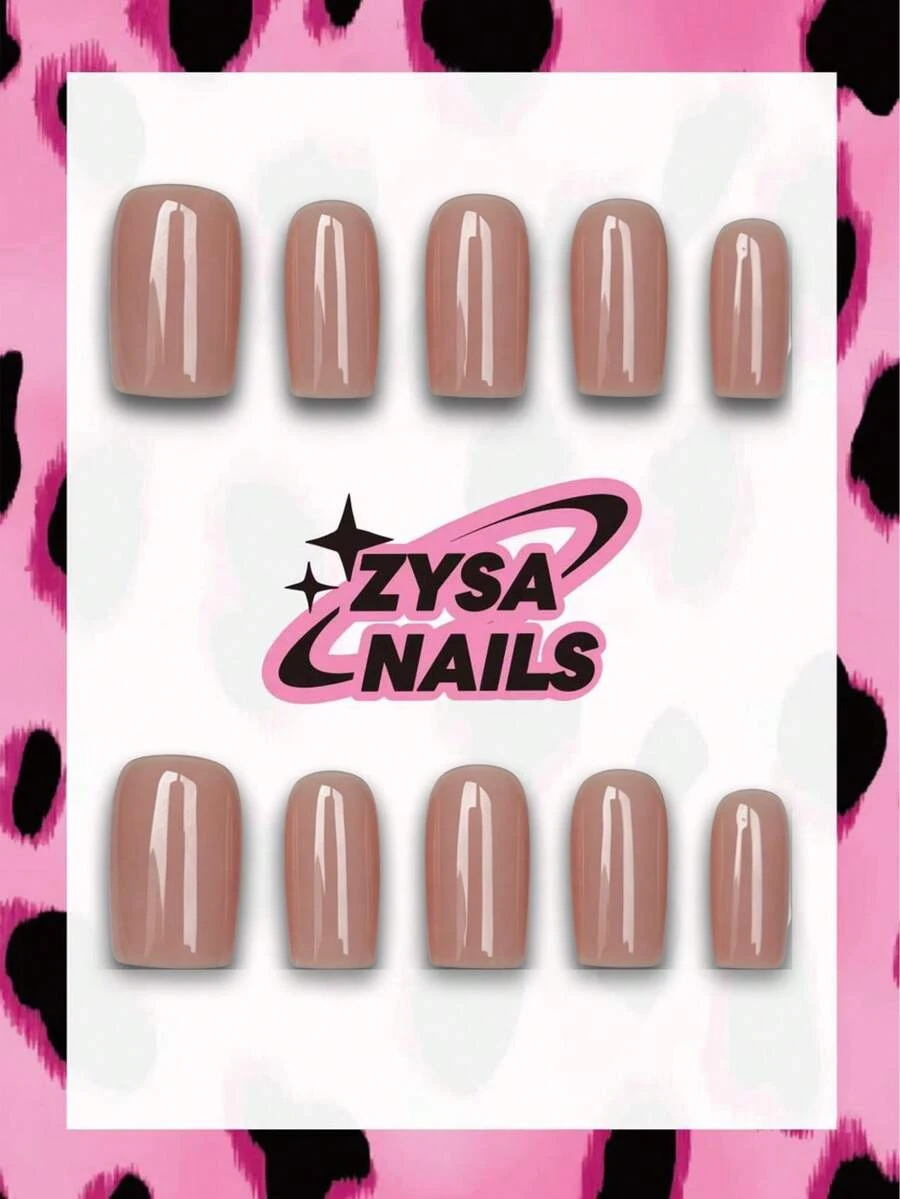 Zysa 10pcs Handmade Nails Press On Nails Short Nails For Summer Vacation Graduation Party - Multicolor - View 1