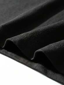 Premium Quality Plus Size Women's Clothing, 70s Retro T-Shirt With 1976 Design - Casual Short Sleeve Crew Neck Top In Navy/Black/White/Cyan, With Design D - 黑色 - 查看 5