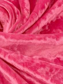 1pc Matte Velvet Fabric, Soft & Luxurious Material, For Handmade DIY, Sewing, Clothing, Interior Decor, Curtains, Decoration - Rose Red - View 3